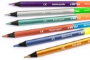 Lapices bicolor fluor&metal 6uds Milan