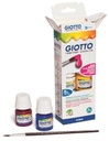 Tempera escolar 25ml 6 colores + pincel Giotto