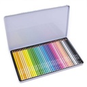Lapices colores 36 pastel caja metálica Kidea