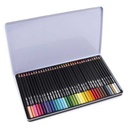 Lapices colores 36 caja metálica Kidea