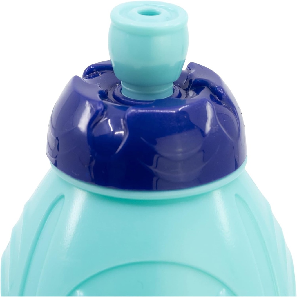 Botella de agua de plástico infantil con cierre anti goteo de 400 ml de Bluey