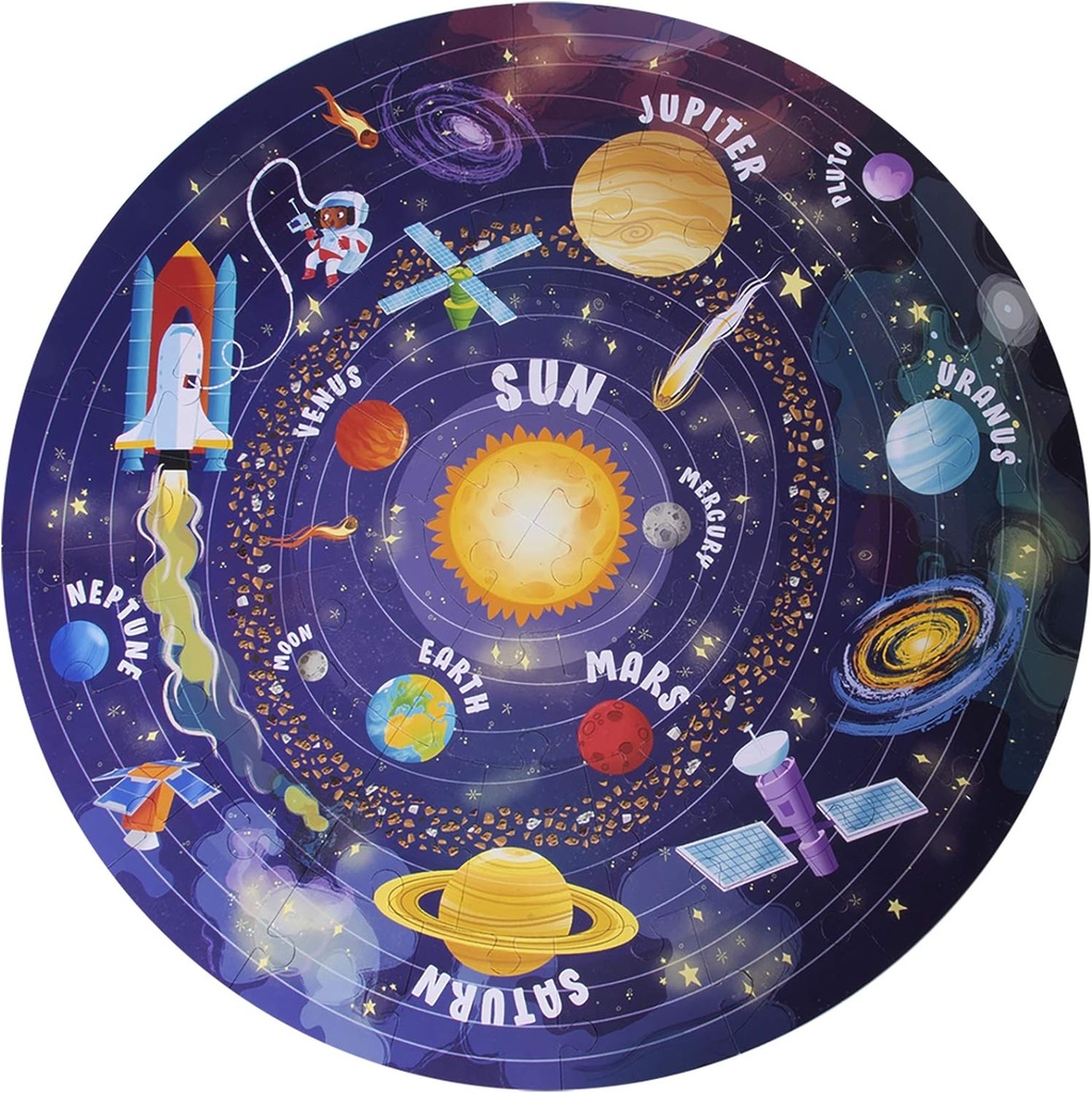 Puzzle circular sistema solar 48U Apli