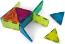 Juego educativo de construcción con piezas magnéticas transparentes, imanes con formas geométricas para crear figuras 3D Apli +5