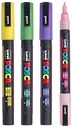 Marcador PC3M 8uds colores purpurina Posca