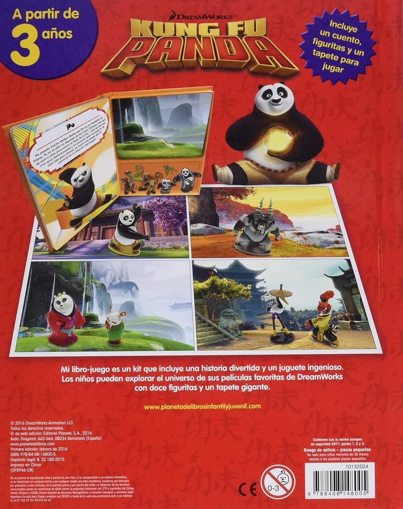 Kung fu panda: mi libro-juego (incluey un tablero y figuras para jugar)