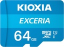 Micro SD 64gb Exceria U1 Class 10 con adaptador Kioxia