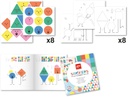 Juego de gomets geométricos Emociones, juego de pegatinas para completar las ilustraciones +3a Apli