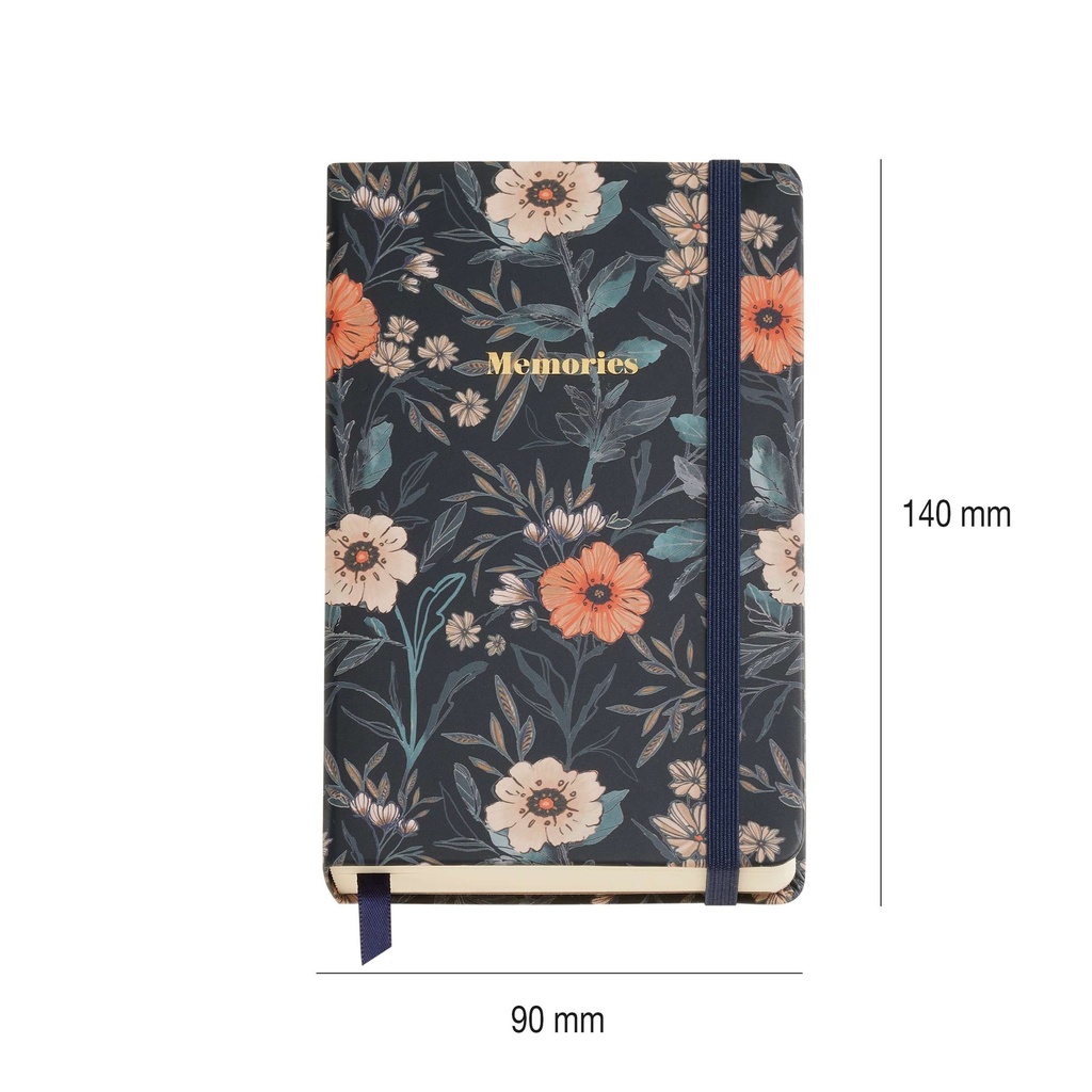 Libreta lisa 90x140mm 100g 100h marfil Logbook Bloom Miquelrius