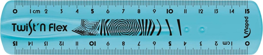 Regla 15cm flexible colores MAPED