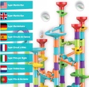 Super Circuito de Canicas para Niños - Juego con Canicas Incluidas, Marble Run + 113 Piezas, Juguetes Educativos Stem, Regalo para Niño y Niña 3+ años