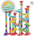 Super Circuito de Canicas para Niños - Juego con Canicas Incluidas, Marble Run + 113 Piezas, Juguetes Educativos Stem, Regalo para Niño y Niña 3+ años