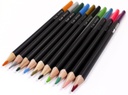 Lapices colores triangulares 24uds caja metálica Kidea