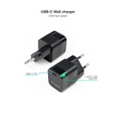 Cargador rápido USB tipo C 20W negro Tooq