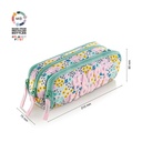 Estuche portatodo Triple Organizador Reciclado Happy Flower Miquelrius