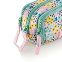 Estuche portatodo Triple Organizador Reciclado Happy Flower Miquelrius