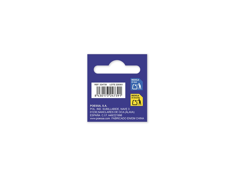 Regla 30cm flexible colores surtidos Bismark