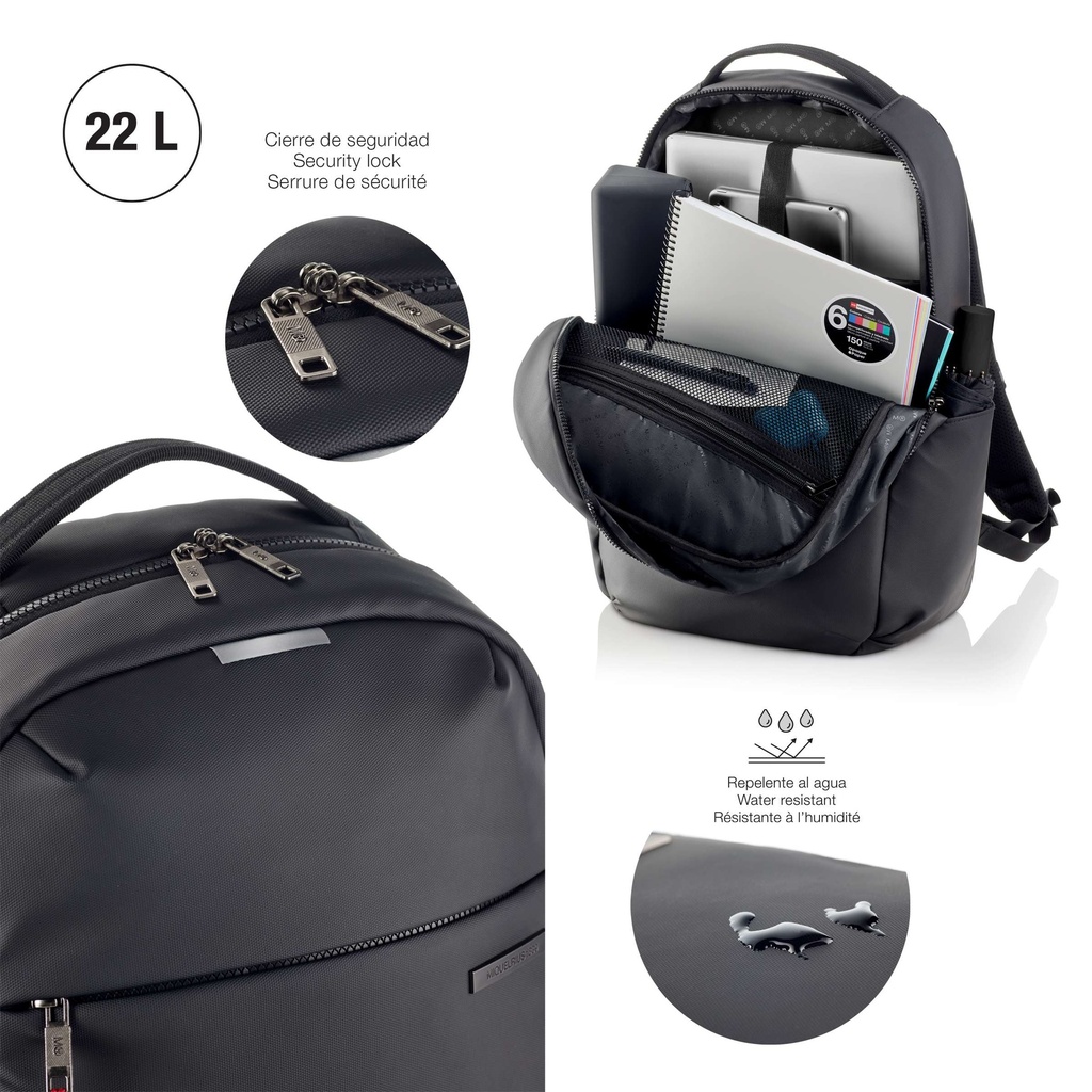 Mochila Grande Negra Bag To Work