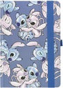 Set de Papeleria Inspirado en Stitch - Color Azul - 23 X 24 X 3 Cm - Incluye Cuaderno y Bolígrafo - Producto Original Diseñado en España 