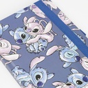 Set de Papeleria Inspirado en Stitch - Color Azul - 23 X 24 X 3 Cm - Incluye Cuaderno y Bolígrafo - Producto Original Diseñado en España 