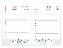 Agenda 150x210mm 2026 día página encuadernada creta 70gr FSC Liderpapel