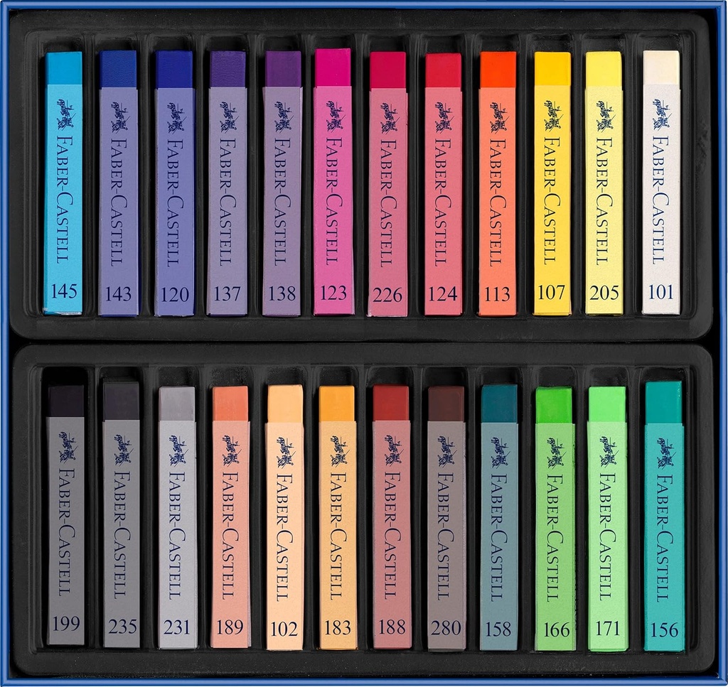 Tizas pastel blandas 24uds colores surtidos Faber Castell