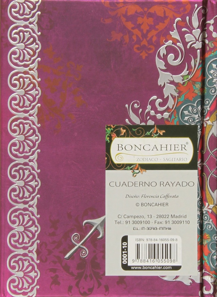 Cuaderno zodiaco 1L Sagitario Boncahier
