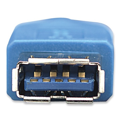 Cable USB 3.0 A M/A H 3.0M Manhattan Azul