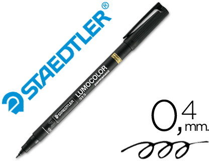 Rotulador 0.4mm permanente superfino staedtler