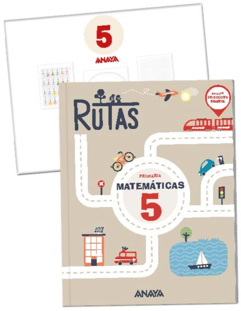 Matemáticas 5. RUTAS. (Incluye material manipulativo