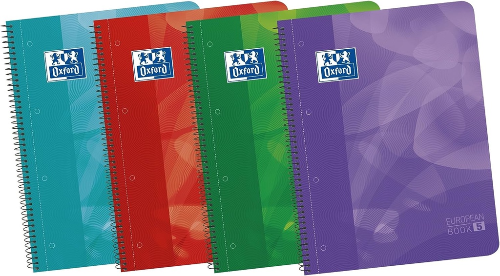 Cuaderno espiral 5x5 A4 90g 120h 5B T/P 4T Oxford