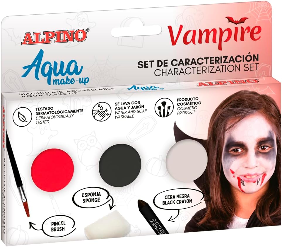 Maquillaje Facial y Corporal Base Agua Vampiro Alpino