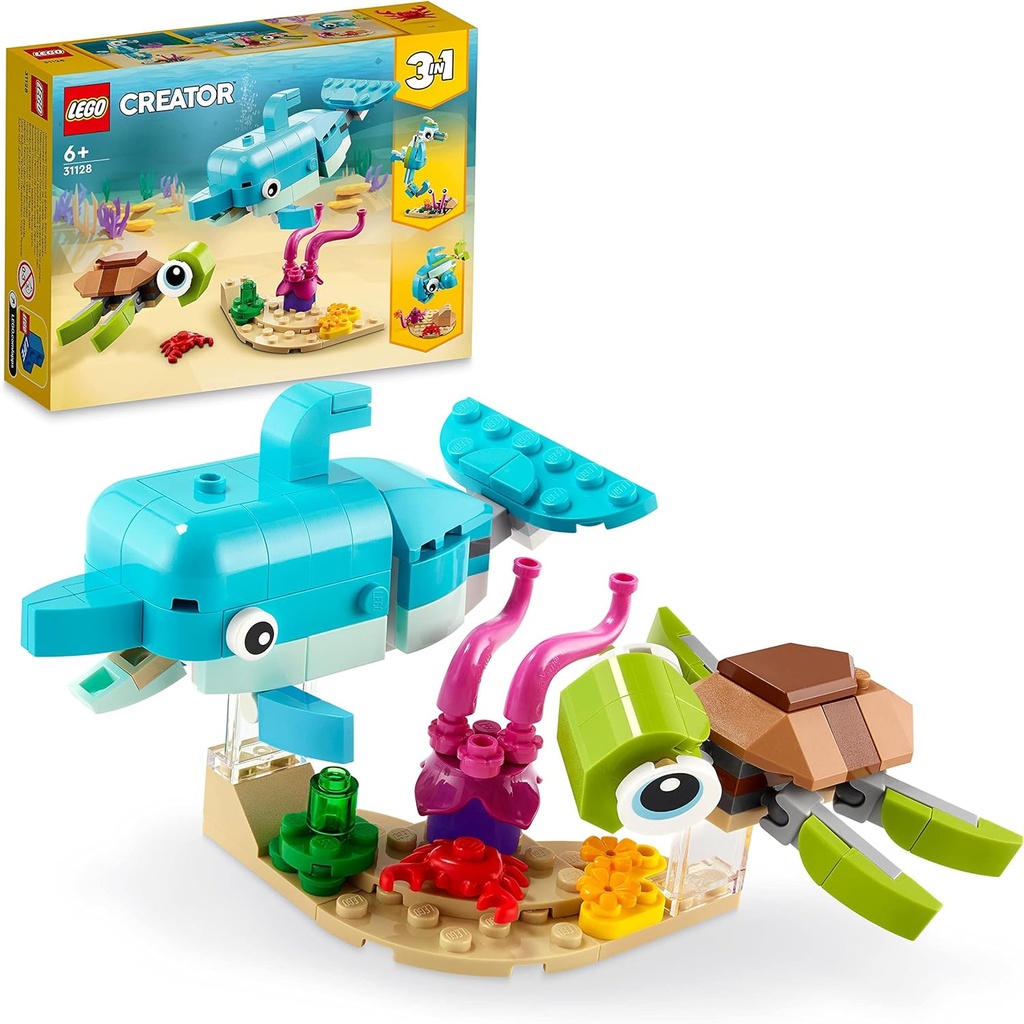 Creator 3en1 Animales Marinos Lego +6