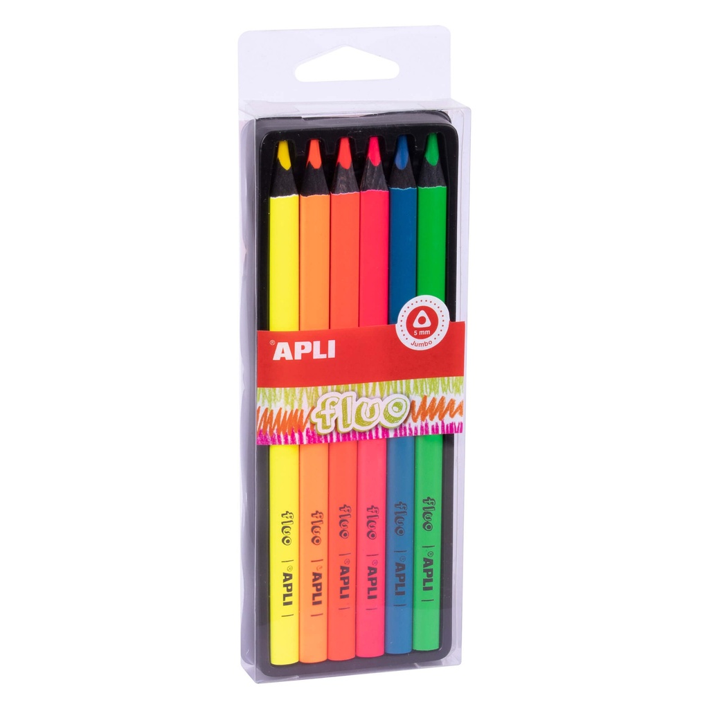 Lapices Jumbo Pastel Triangular 6uds APLI (copia)