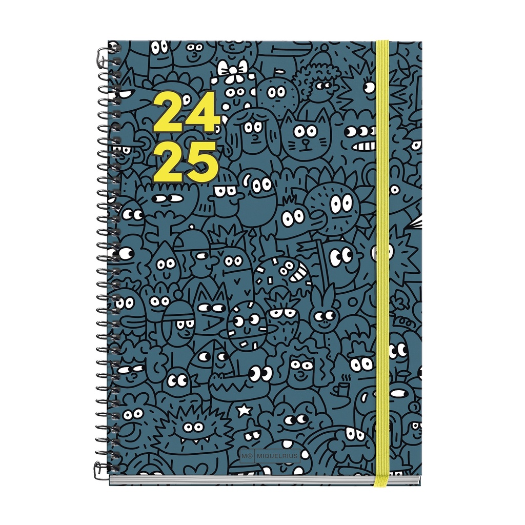 Agenda escolar Plus 150x213 S/V DOODLE 2024-2025 MR