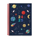 Agenda escolar Plus 150x213 S/V SPACE 2024-2025 MR