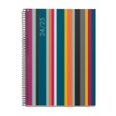 Agenda 18 meses Plus 155X213 S/V STRIPES 2024-2025 MR