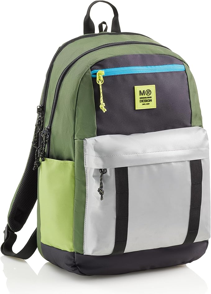 Mochila Triple Amsterdam Reciclada Rider Green