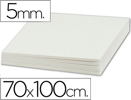 Cartón pluma 100X70cm 5mm doble cara