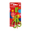 [12815] Tijera prescolar 13cm verde apli
