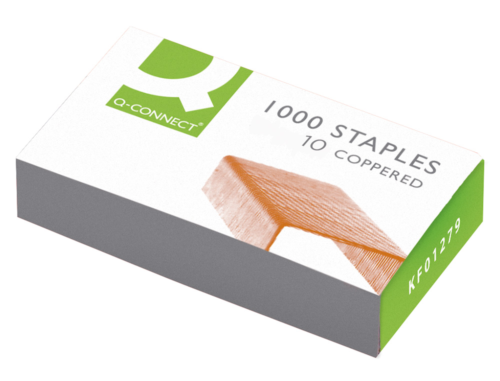 Grapas nº10 galvanizadas 1000uds Q-connect
