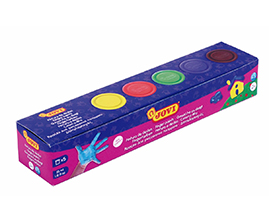Pintura dedos 35ml 5 colores jovi
