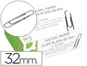 [KF01316] Clips nº2 32mm niquelados 100u q-connect