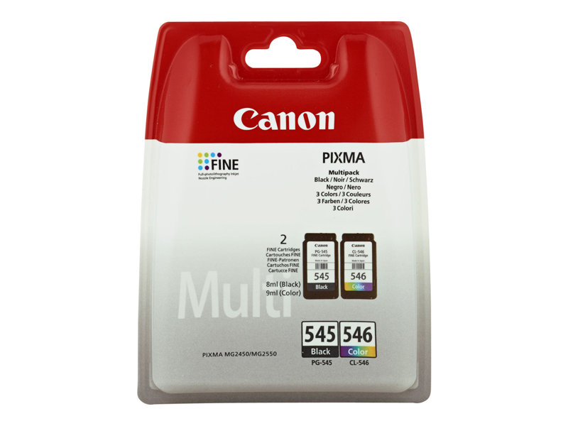 Tinta Canon PG545-CL546 original 8287B005 pack