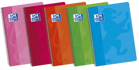 Cuaderno espiral 1L Fº 90G 80H T/B Oxford