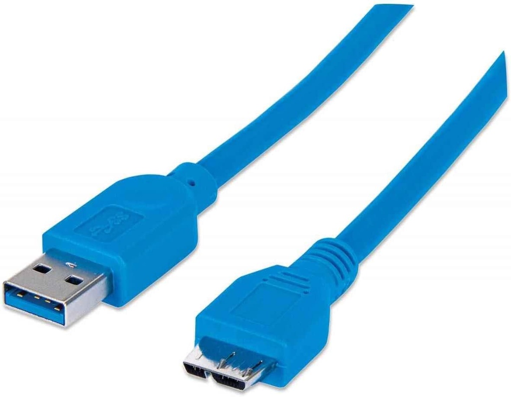 Cable usb 3.0 a m/micro b m 1.0m manhattan
