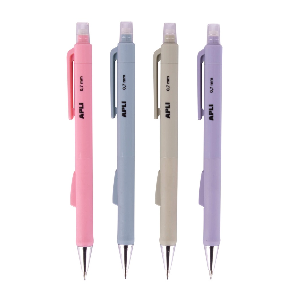 Portaminas 0,7mm colores surtidos pastel Apli