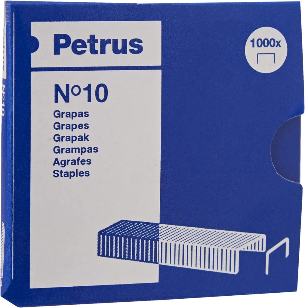 Grapas nº10 galvanizadas 1000uds Petrus
