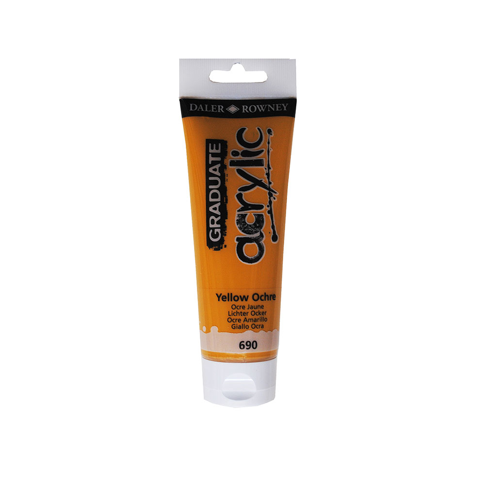 Graduate color acrílica Yellow Ochre. Tubo120Ml
