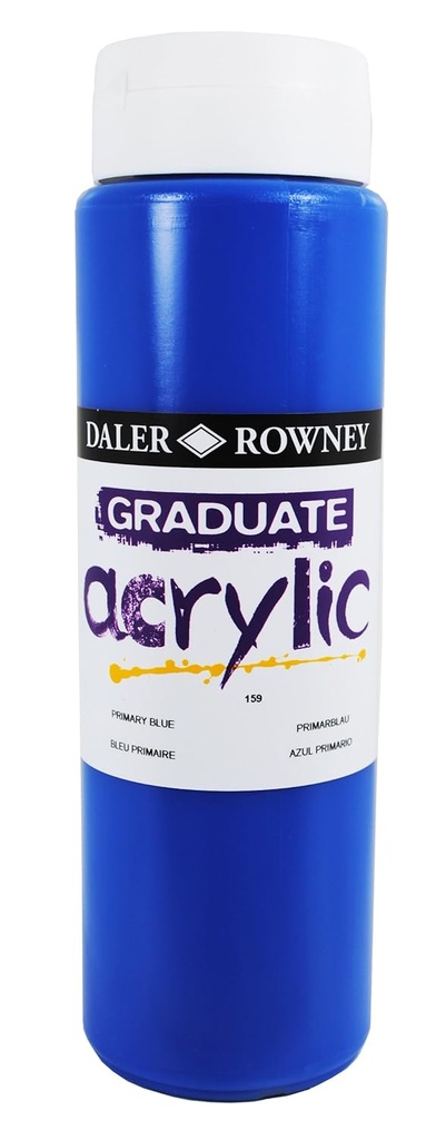 Graduate color acrílica Primary Blue. Botes 500Ml