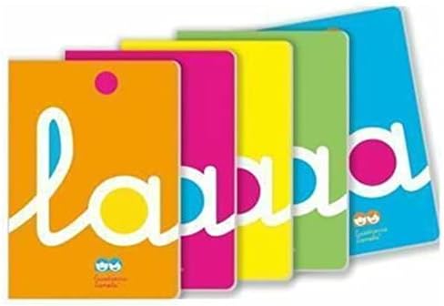Libreta 4X4 cuadrovia A4 90g 50h T/P colores surtidos Lamela